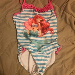 Disney Princess Ariel Bathing Suit SZ L